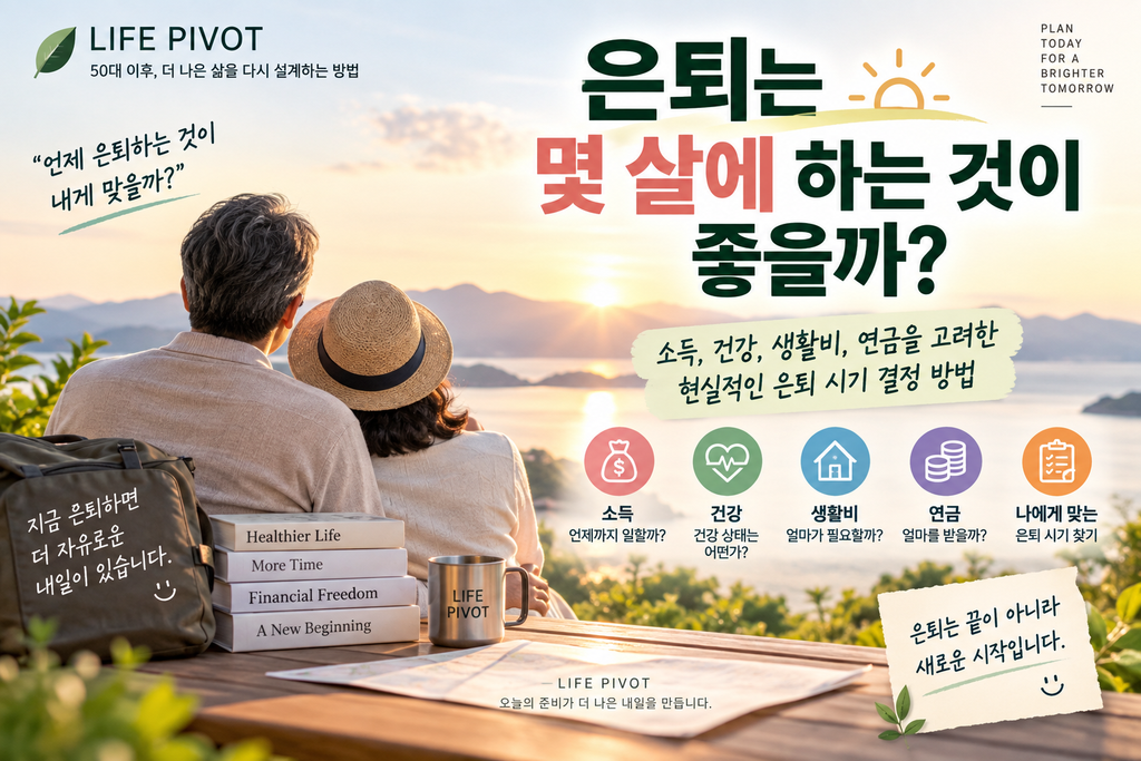 50대 은퇴 시기와 은퇴 준비를 결정하는 현실적인 방법